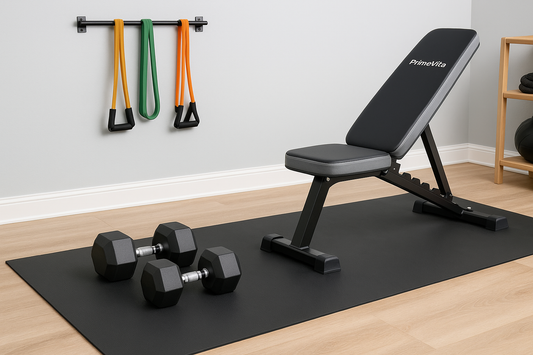 PrimeVita best dumbbell sets for small home gyms banner for compact fitness inspiration
