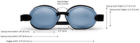 Eye Eco Tranquileyes Mini Sleep Eye Mask – Dark Eye Mask for Dry, Irritated Eyes - Soft Comfort Eye Shade - Adjustable Straps Creates Darkness – Travel, Nap, Sleep – Blue, Not One-Size-Fits-All