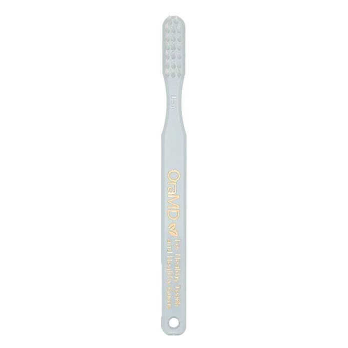 OraMD Soft Bristles Toothbrush - Designed by Dr. Charles C. Bass for Sensitive Teeth and Gums - Manual Toothbrushes with Soft Nylon Bristles for Adults Oral Care - Pack of 6