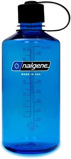 Nalgene Leak Proof Tritan BPA-Free Water Bottle - 32 oz Narrow Mouth - Made in the USA for Outdoor Use & Daily Hydration (Slate Blue)