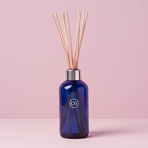 Capri Blue Aloha Orchid Reed Diffuser Set - Includes Reed Diffuser Sticks, Fragrance Oil, and Glass Bottle - Luxury Scented Room Fresheners - Cobalt Blue (8 fl oz)