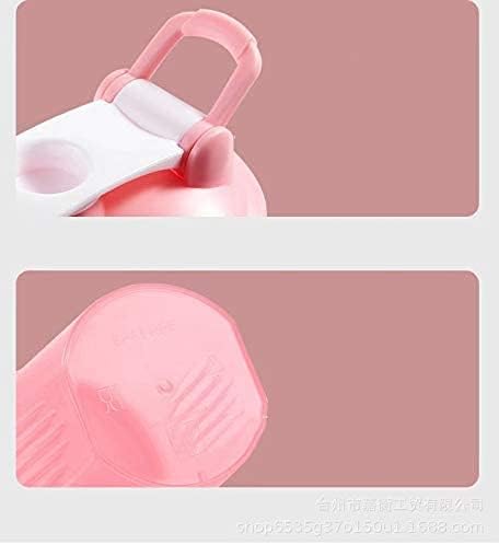 Shaker Bottle Blender w. Classic Loop Top & Stainless Whisk Ball-Perfect for Protein Shakes and Pre Workout (16 Oz-400ML, Pink/Pink Cup)