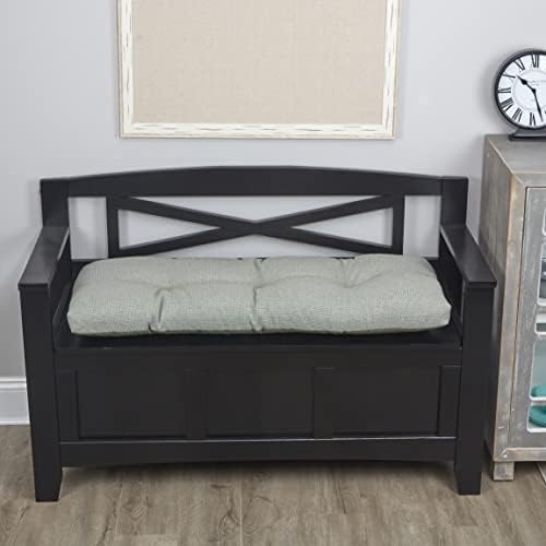 Klear Vu The Gripper Omega Non-Slip Tufted Bench Cushion for Indoor Furniture, Entryway Storage, Bay Window, Corner Nook or Piano Seat, 35 Inches, 12 Spa