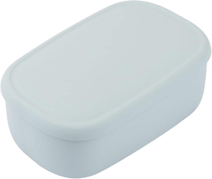 BLUE GINKGO Nesting Silicone Containers - Large Silicone Food Storage Container | BPA Free, Airtight, Dishwasher and Freezer Safe (47.5 oz) - Green