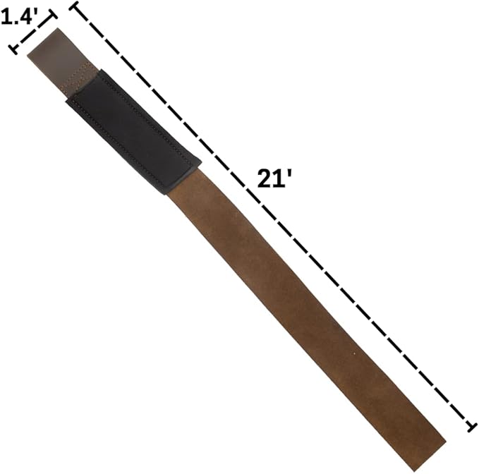 Andean Leather, Leather Lifting Straps for Weightlifting, Bodybuilding, Powerlifting, Strength Training, & Deadlifts - Padded Neoprene with Full Grain Leather