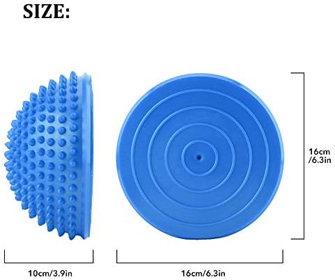 VGEBY Foot Massage Half Ball Balance Exercise Pods Spiky for Deep Tissue Foot Muscle Therapy