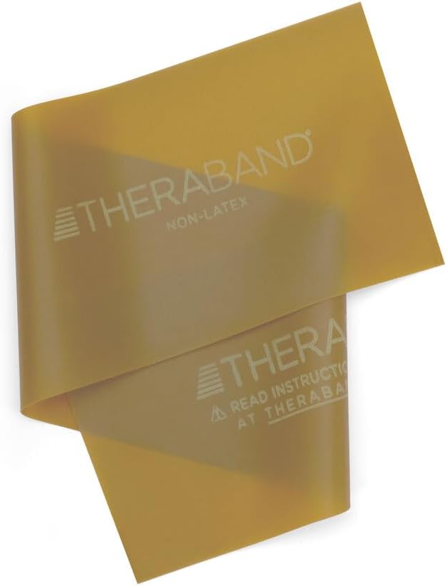 THERABAND Resistance Band 25 Yard Roll, Non-Latex Professional Elastic Stretch Bands for Upper & Lower Body Exercise Workouts, Physical Therapy, Lower Pilates, Flexibility, & Rehab, Dispenser Box