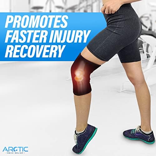 Two Pack | Elbow Ice Pack Wrap & Knee Ice Pack Wrap - Ice Sleeves, Reusable Gel Ice Wrap, Elbow Cold Compression, (Large)