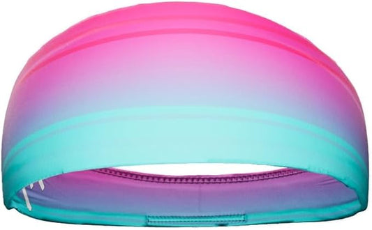 Unisex Headband/Sweatband. Best for Sports, Fitness, Working Out, Yoga. Tapered Design. Reversible.