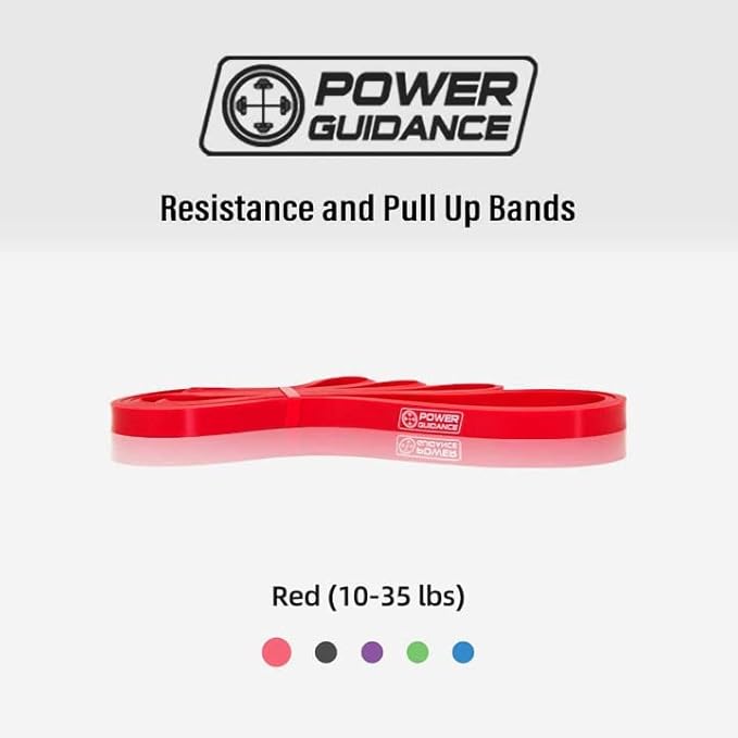 POWER GUIDANCE Pull Up Assist Bands - Stretch Resistance Band - Mobility Band - Powerlifting Bands - by Perfect for Body Stretching, Powerlifting, Resistance Training