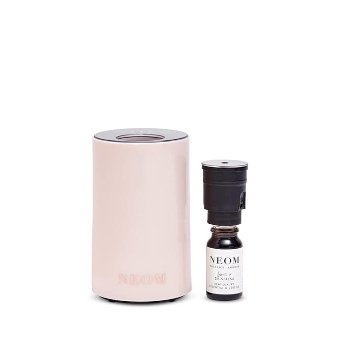 NEOM – Portable Wellbeing Pod Mini Essential Oil Diffuser Nude | Rechargeable USB & Waterless | Aromatherapy Oil Diffuser for Small Spaces