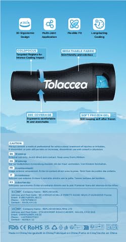 Elbow Ice Pack with Dual-Coldfocus Gel for Long-Lasting & Strong Cooling Support, Reusable Gel Cold Packs Brace for Tennis Elbow, Tendinitis Pain Relief(S)