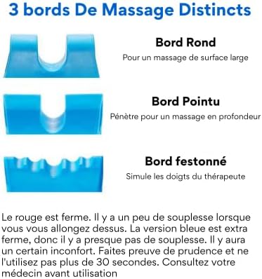 Body Back Davinci Tool (Blue) -USA Made- Extra Firm Neck Tension Relief & Pressure Point Massage Tool - Occipital Release Tool - Cervical Traction Device- Suboccipital Release Device - Neck Stretcher
