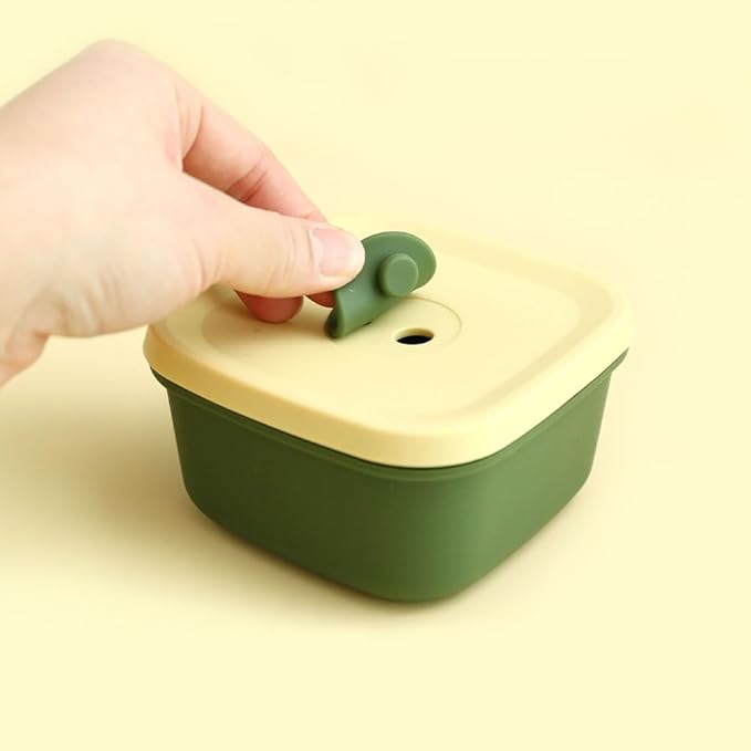 K Silicone Food Containers,10.1oz 300ml 3Pcs 1SET, BPA Free Premium Silicone with Steamhole Lid, Dishwasher,Microwave and Freezer Safe,Semi-persistent Use,Food Grade, FDA