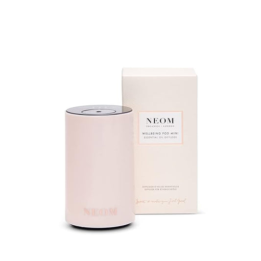 NEOM – Portable Wellbeing Pod Mini Essential Oil Diffuser Nude | Rechargeable USB & Waterless | Aromatherapy Oil Diffuser for Small Spaces