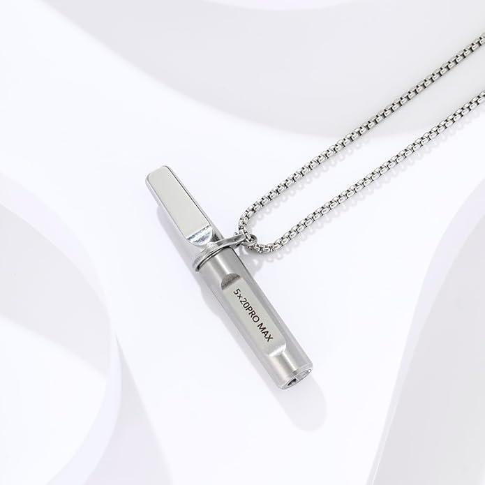 Breathe Free Necklace for Anxiety & Stress Relief, Classic Breathing Tool for Meditation, Mindfulness, and Relaxation – Portable Calm Necklace for Adults, Wellness Gift