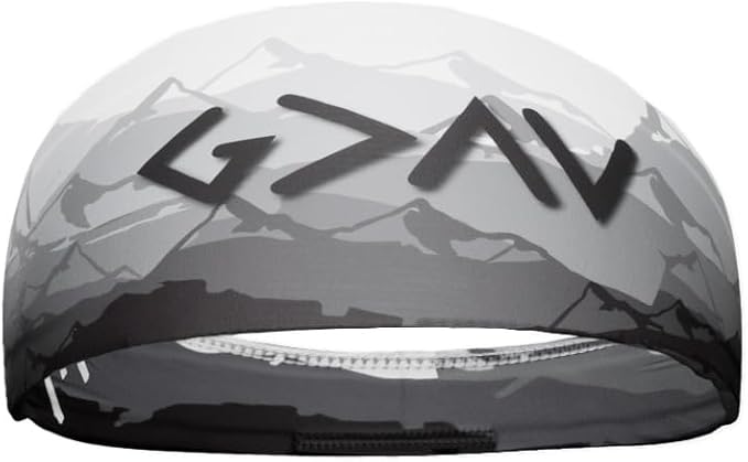 Unisex Headband/Sweatband. Best for Sports, Fitness, Working Out, Yoga. Tapered Design. Reversible.