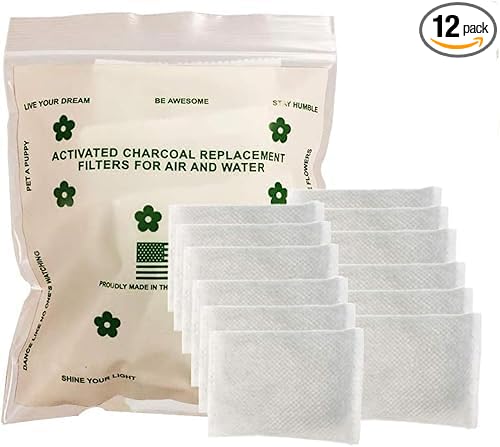 Green Piece® 12 Pack - Overstuffed - All-Natural Baby Diaper Pail Deodorizer | Activated Charcoal Air Purifier Compatible with Diaper Pails, Shoe Closets, Trash Cans, Pets - Made in The USA