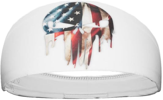 Unisex Headband/Sweatband. Best for Sports, Fitness, Working Out, Yoga. Tapered Design. Reversible.