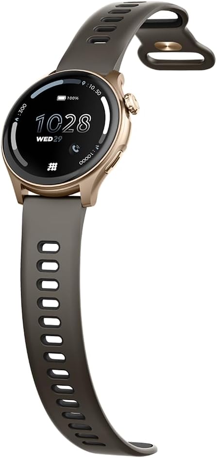 Cubitt Aura Smartwatch/Fitness Tracker with 1.43" Touch AMOLED Screen, Bluetooth Calling, 60+ Sports, Blood Oxygen, Heart Rate, Stress/Sleep Monitor, Waterproof, Step Counter, Compass Support