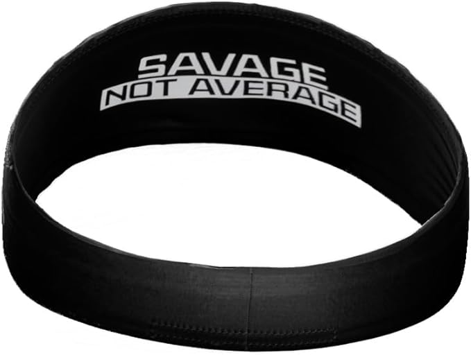 Unisex Headband/Sweatband. Best for Sports, Fitness, Working Out, Yoga. Tapered Design. Reversible.