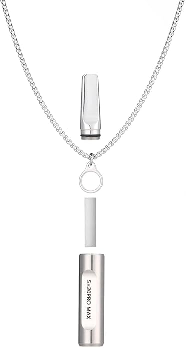 Breathe Free Necklace for Anxiety & Stress Relief, Classic Breathing Tool for Meditation, Mindfulness, and Relaxation – Portable Calm Necklace for Adults, Wellness Gift