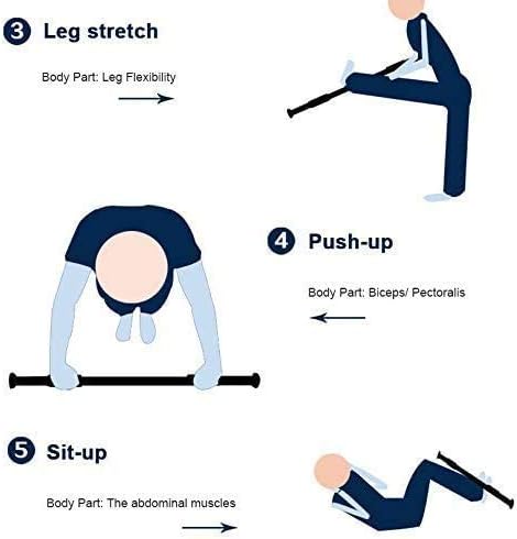 Doorway Pullup Bar, Portable Electroplate Steel Pull Up and Chin Up Bars 24.4 to 39.4 Inches Adjustable Length Workout Fitness Bar for Many Exercises Pull-ups Chin-ups Hanging Leg Raises Push-ups Dips