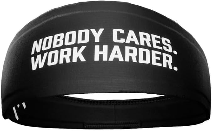 Unisex Headband/Sweatband. Best for Sports, Fitness, Working Out, Yoga. Tapered Design. Reversible.