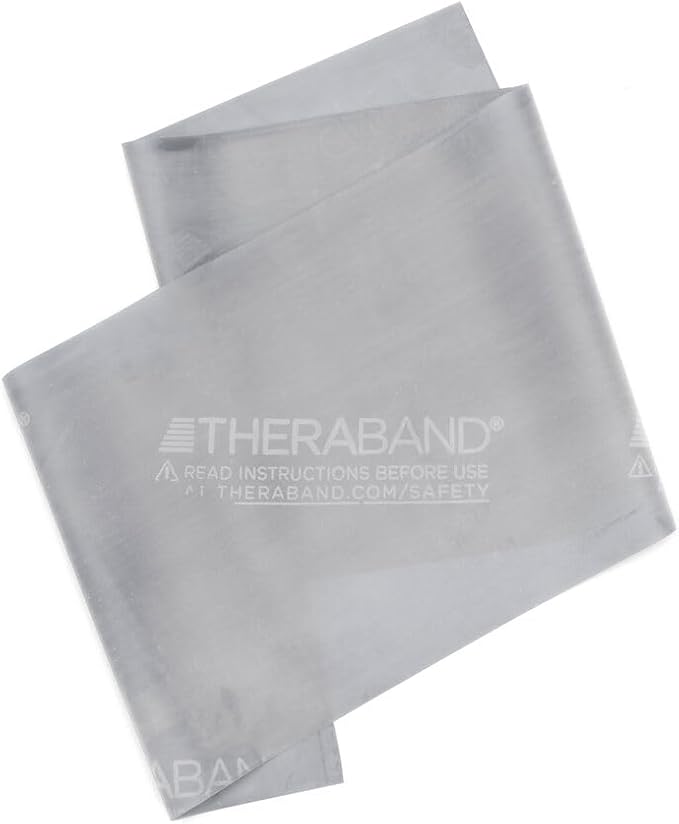 THERABAND Resistance Band, Black, Special Heavy, 50-Yard Roll, Latex Elastic Band for Exercise