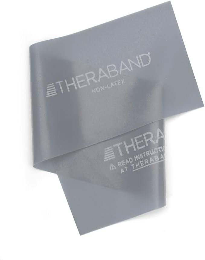 THERABAND Resistance Band 25 Yard Roll, Non-Latex Professional Elastic Stretch Bands for Upper & Lower Body Exercise Workouts, Physical Therapy, Lower Pilates, Flexibility, & Rehab, Dispenser Box