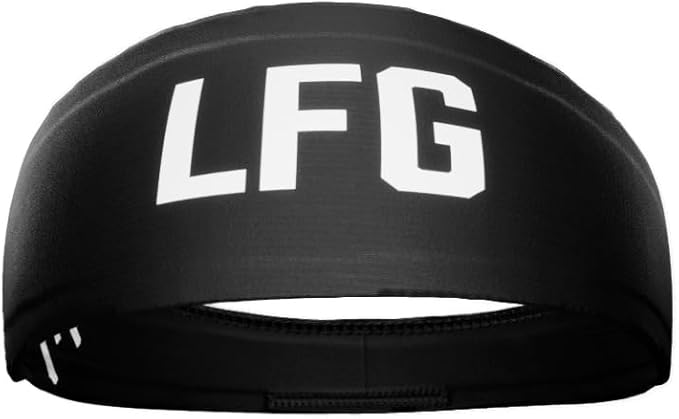 Unisex Headband/Sweatband. Best for Sports, Fitness, Working Out, Yoga. Tapered Design. Reversible.