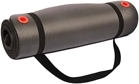 Body Sport Non-Slip Exercise Mat for Men & Women, Thick Foam Surface for Yoga, Pilates, Fitness & Aerobic Workouts