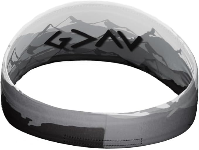 Unisex Headband/Sweatband. Best for Sports, Fitness, Working Out, Yoga. Tapered Design. Reversible.