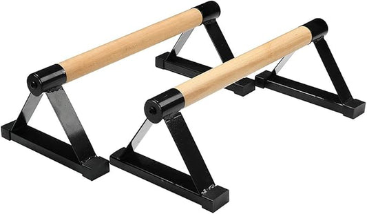 LONGTA Wooden Stretch Stand, Pushup Stands Bars Calisthenics Handstand,Non-Slip Yoga and Gymnastic Training Tool Russian Style Stretch Push-Ups