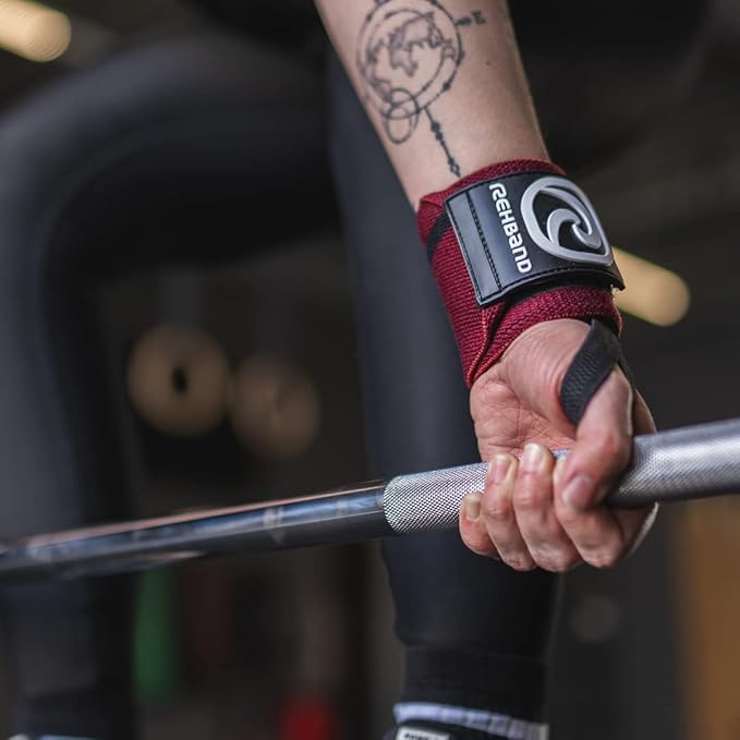 Rehband Wrist Wrap 1 Pair, Wrist Wraps Weightlifting, Training 18 inch, Wrist Wrap, Comfortable & Stabilizing Wrist Supports for Gym