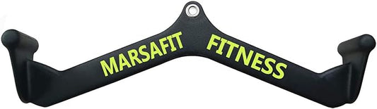 Home Gym Fitness Rowing T-bar V-bar Pulley Cable Machine Attachment, Bicep Curl Tricep Lat pulldown Bar Back Strength Training Handle Grips Lat Pull Down Bar for Seat Row Workout