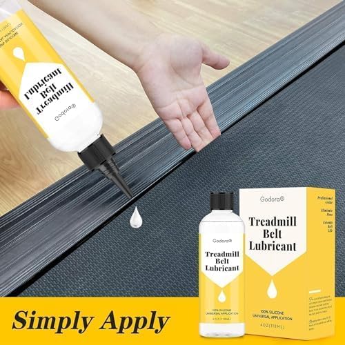 100% Silicone Treadmill Lubricant/Treadmill Lube, 4 Ounces Premium Silicone Oil for Treadmill Belt Lubrication, Easy to Apply Treadmill Belt Lubricant Oil, Suitable for Nearly All Type of Treadmills
