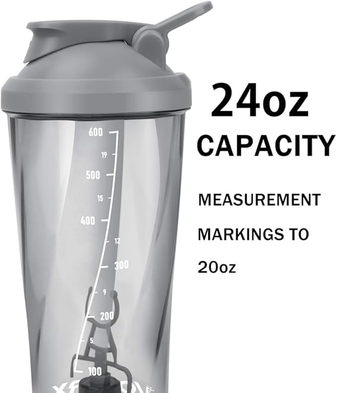 VOLTRX Premium Electric Protein Shaker Bottle, Made with Tritan - BPA Free - 24 oz Vortex Portable Mixer Cup/USB C Rechargeable Shaker Cups for Protein Shakes