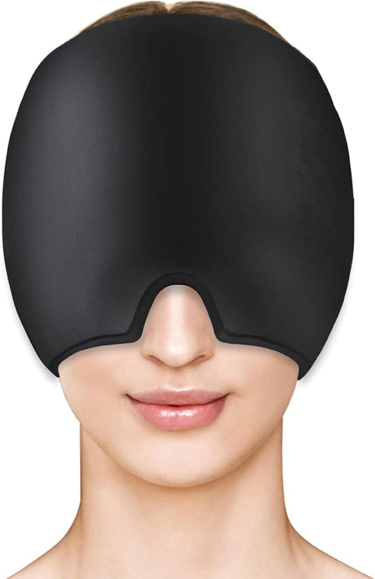 Migraine Relief Cap Headache Relief Cap Hat Head Ice Pack Wrap Migraine Cold Cap Ice Hat for Migraines Headache Tension Stress Hangover Cap Ice Beanie Cooling Gel Cap Women Men Christmas Gift