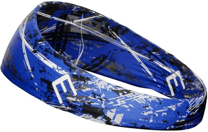 Unisex Headband/Sweatband. Best for Sports, Fitness, Working Out, Yoga. Tapered Design. Reversible.