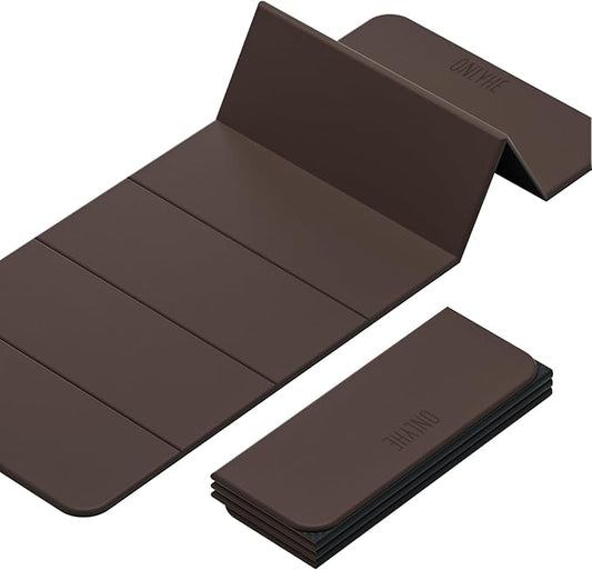 Foldable Yoga Mat,Exercise Mats for Home Workout,Comfortable and Durable,8mm Thick-Portable Folding Mat,Non Slip,Pilates Mat Thick,Outdoor Use,Meditation,Travel,Camping(71"x24" x0.31")