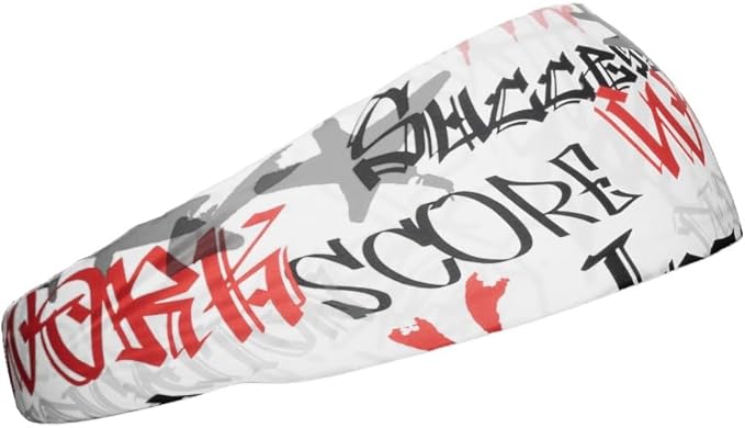 Unisex Headband/Sweatband. Best for Sports, Fitness, Working Out, Yoga. Tapered Design. Reversible.