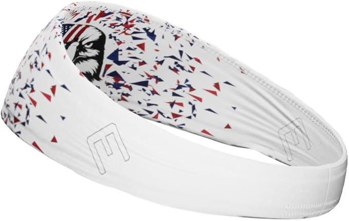 Unisex Headband/Sweatband. Best for Sports, Fitness, Working Out, Yoga. Tapered Design. Reversible.