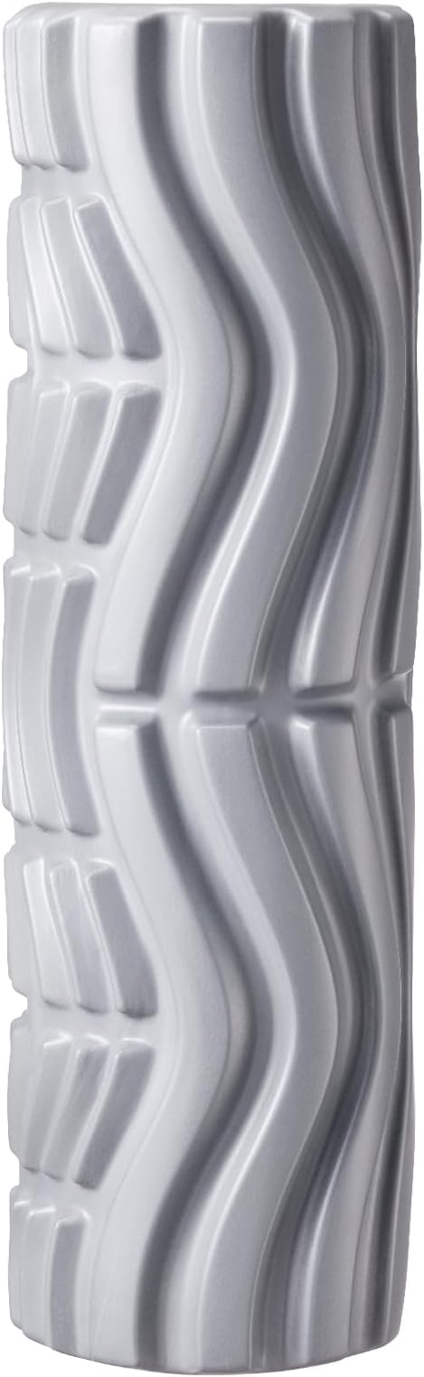 VEVOR Vibrating Foam Roller, 5-Speed Electric Massage Roller, 16" Rechargeable Muscle Roller with 3 Vibration Modes, High Density EVA Foam Massager for Deep Tissue, Back Pain Relief, Exercise Recovery