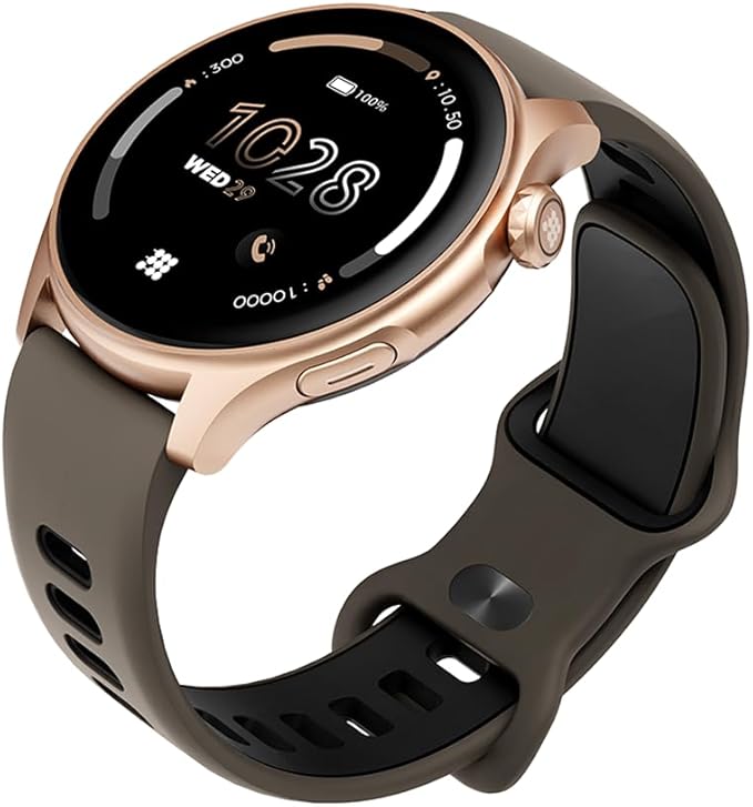 Cubitt Aura Smartwatch/Fitness Tracker with 1.43" Touch AMOLED Screen, Bluetooth Calling, 60+ Sports, Blood Oxygen, Heart Rate, Stress/Sleep Monitor, Waterproof, Step Counter, Compass Support