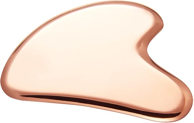 MagEnergy Gua Sha Tool Pure Copper Scraping Facial Massager Guasha Board for Neck and Face Special Gifts for Grandparents Parents Friends