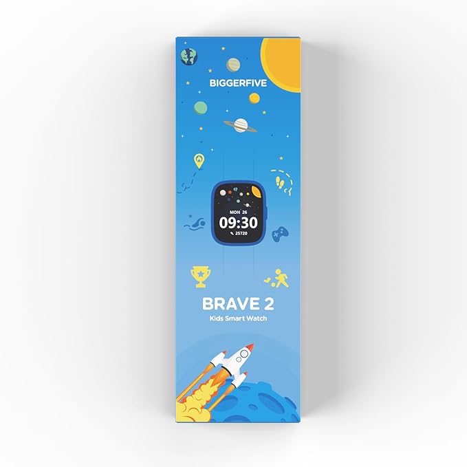 BIGGERFIVE Smart Watch for Kids No APP No Phone Needed, 1.8" Fitness Tracker Watch Pedometer, Heart Rate, Sleep Monitor, IP68 Waterproof, Step Counter, Puzzle Games for Girls Teens 5-16, Lilac