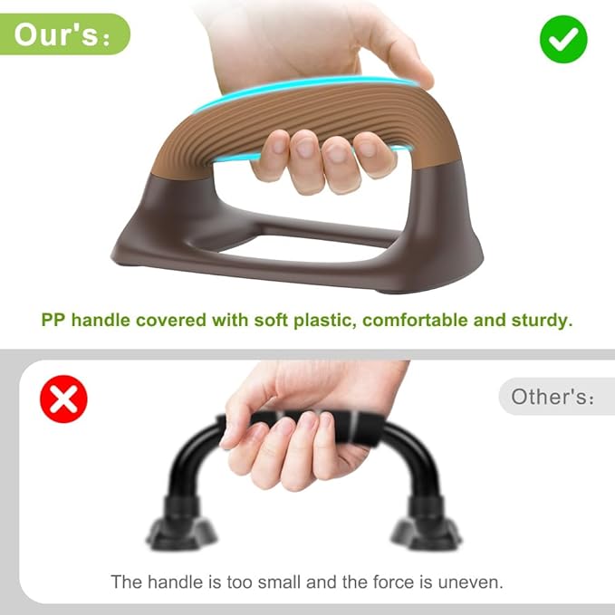 Push Up Bars – Ergonomic Pushup Handles for Floor Strength Training, Non-Slip Push-Up Stands with Soft Grip, Pushups Bars for Home Gym Workout