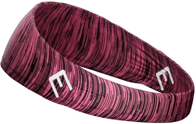 Unisex Headband/Sweatband. Best for Sports, Fitness, Working Out, Yoga. Tapered Design. Reversible.