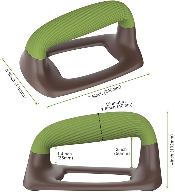 Push Up Bars – Ergonomic Pushup Handles for Floor Strength Training, Non-Slip Push-Up Stands with Soft Grip, Pushups Bars for Home Gym Workout